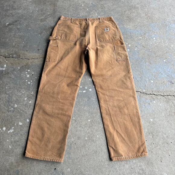 Vintage carhartt brown double knee work wear carpenter pants - Picture 5 of 7